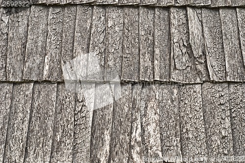 Image of wooden shingle roof background