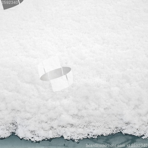 Image of car covered with snow