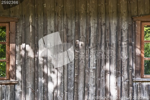 Image of plank wall