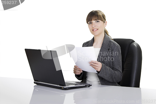 Image of Bussiness woman working