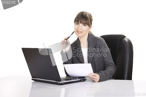 Image of Bussiness woman working