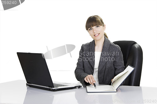 Image of Bussiness woman working