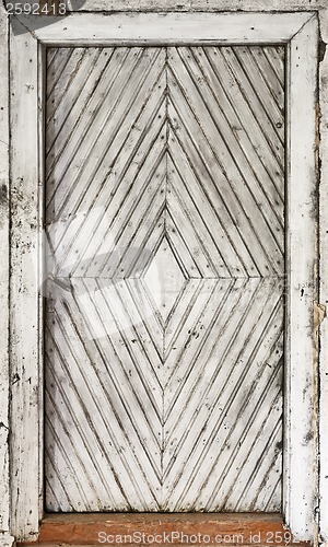 Image of white old door