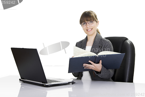 Image of Bussiness woman working