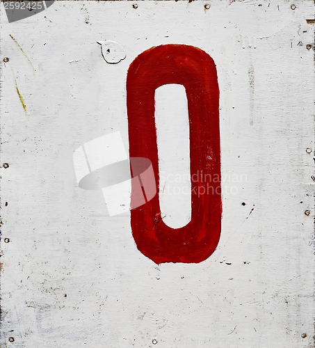 Image of number zero