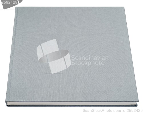 Image of Grey book isolated on white