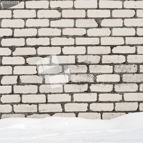 Image of white brick wall background