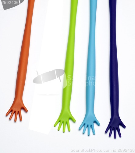 Image of plastic hands