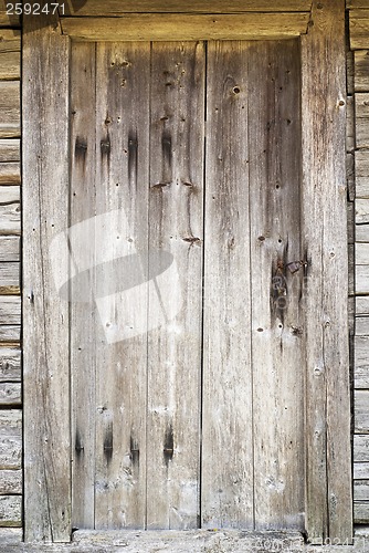 Image of old door in abandoned house