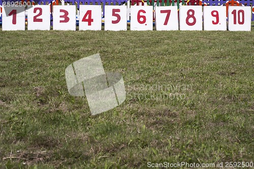 Image of numbers from one to ten set