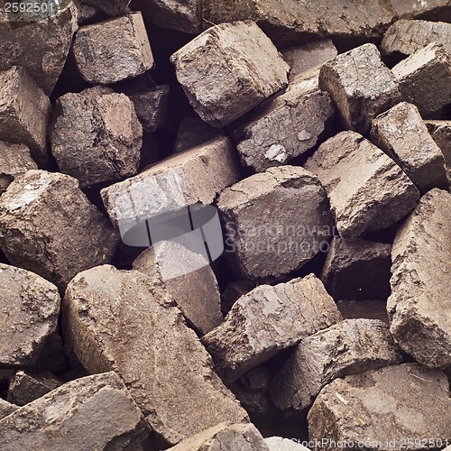 Image of peat briquettes