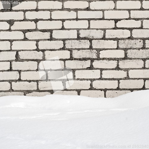 Image of white brick wall background