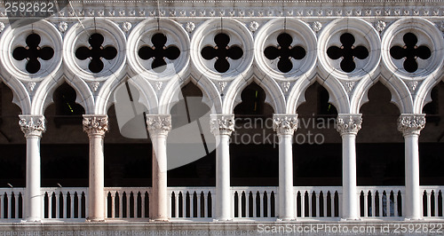 Image of Doge's Palace facade closeup