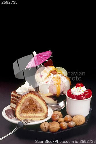 Image of Cakes and ice-cream