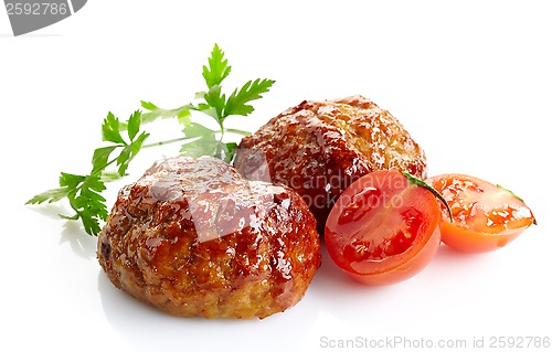 Image of juicy fried meat cutlets