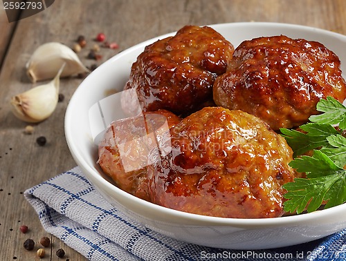 Image of juicy fried meat cutlets