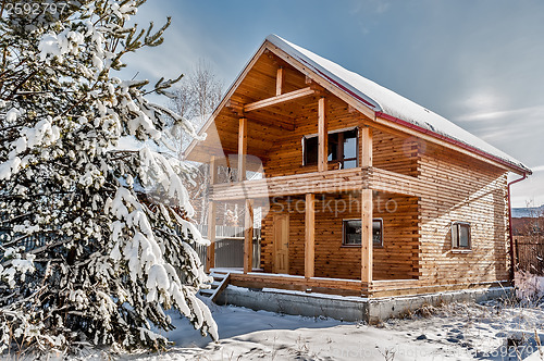 Image of New house with pine