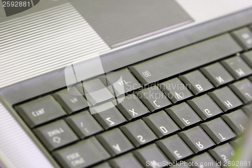 Image of Modern and stylish laptop. 