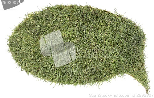 Image of Speech Comic Grass Balloon Cutout