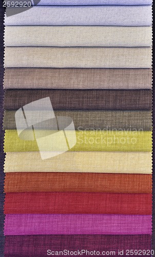 Image of Colorful Curtain Fabric Samples