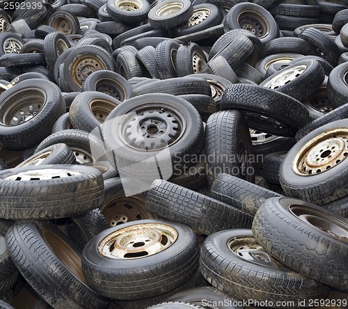 Image of Wheels on dump