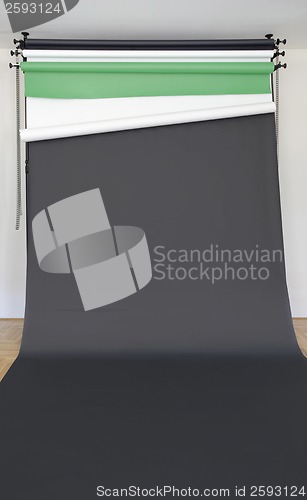 Image of Black Photo Studio Backdrop