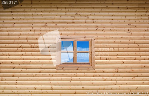 Image of Wooden cottage wall