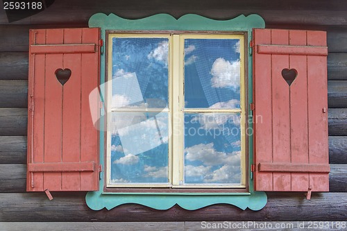 Image of Wooden Chalet Window