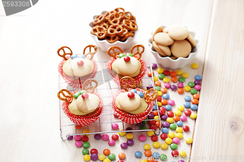 Image of  reindeer cupcakes