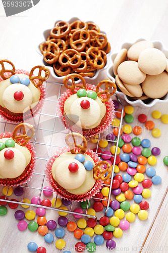 Image of  reindeer cupcakes