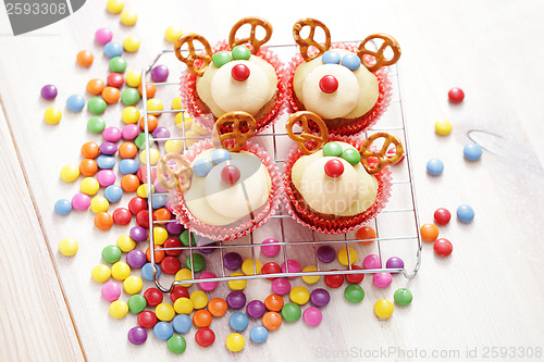 Image of  reindeer cupcakes