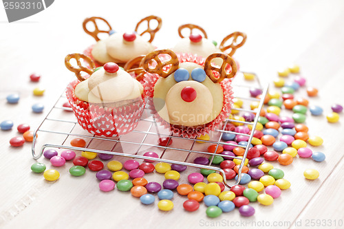 Image of  reindeer cupcakes