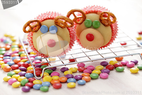 Image of  reindeer cupcakes