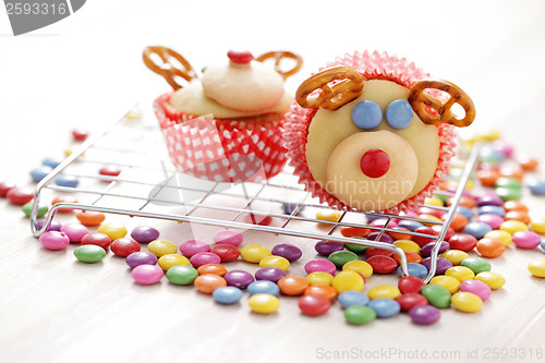 Image of  reindeer cupcakes
