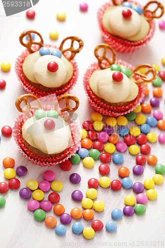 Image of  reindeer cupcakes