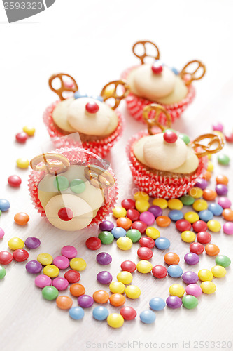 Image of  reindeer cupcakes