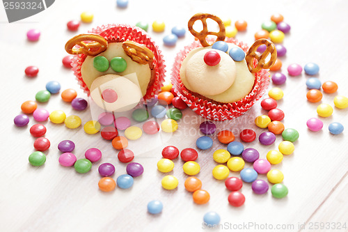 Image of  reindeer cupcakes