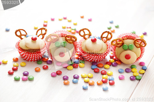 Image of  reindeer cupcakes