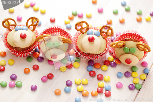 Image of  reindeer cupcakes