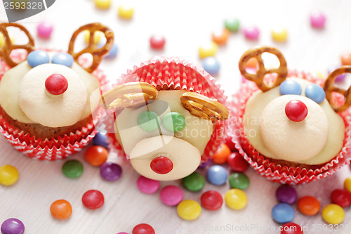 Image of  reindeer cupcakes