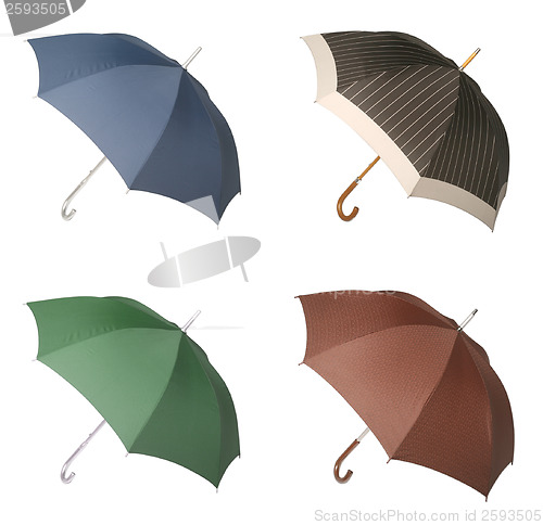 Image of Four Umbrellas