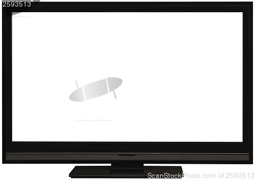 Image of Flat wide TV screen cutout
