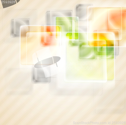 Image of Bright glossy squares background