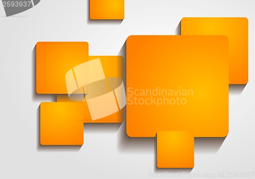 Image of Bright orange squares vector design