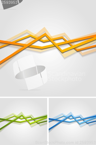 Image of Bright vector stripes design