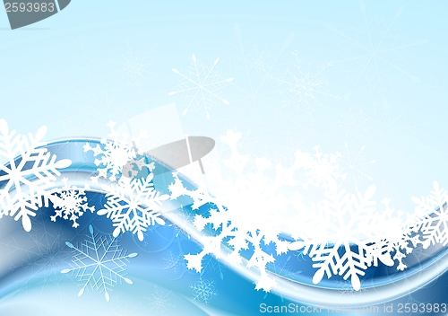 Image of Blue abstract Xmas vector design