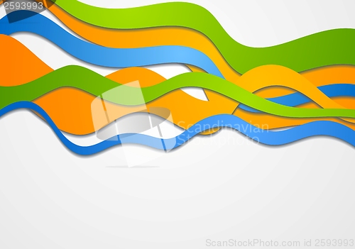 Image of Colorful vector waves