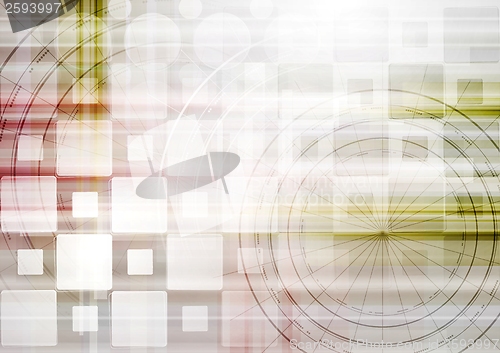 Image of Bright abstract tech vector design