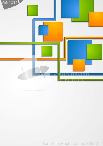Image of Bright tech vector background