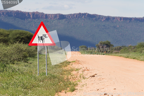Image of Warthog Road Crossing Sign